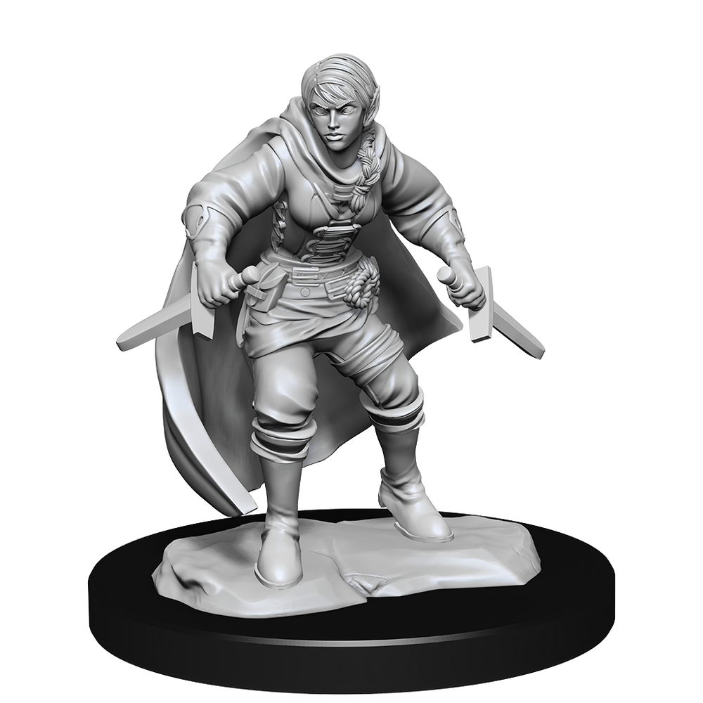 DND UNPAINTED MINIS WV14 HALF-ELF ROGUE FEMALE