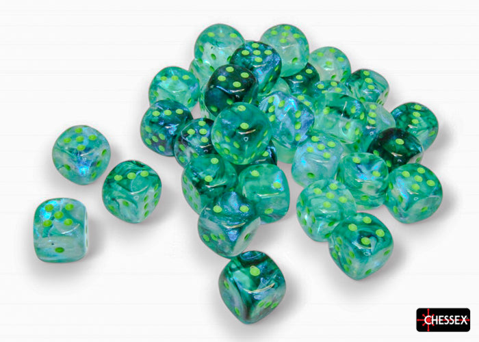 Chessex 12mm D6 Dice Block (36 Dice) *Borealis*