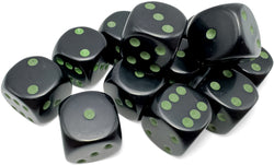 CHESSEX 16MM D6 DICE BLOCK (12 DICE) - OPAQUE