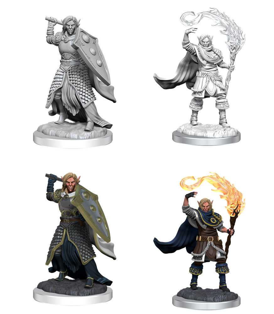 DND UNPAINTED MINIS WV16 ELF CLERIC MALE