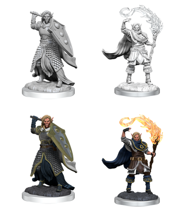 DND UNPAINTED MINIS WV16 ELF CLERIC MALE