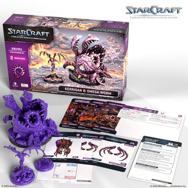 Starcraft: The Miniatures Game - Zerg - Kerrigan and Omega Worm