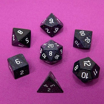 UP DICE GEMSTONE 7-SET RPG BLUE SANDSTONE