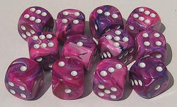 CHESSEX 16MM D6 DICE BLOCK (12 DICE) - FESTIVE