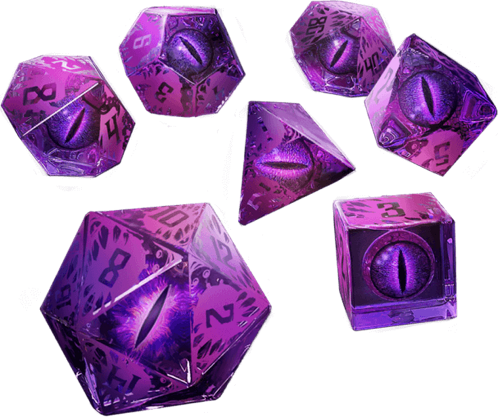 SHARP EDGED MIMIC DICE SET
