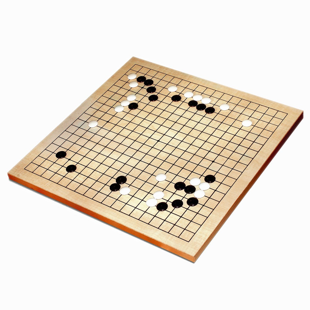 GO SET, WOOD 12", PLASTIC STONES