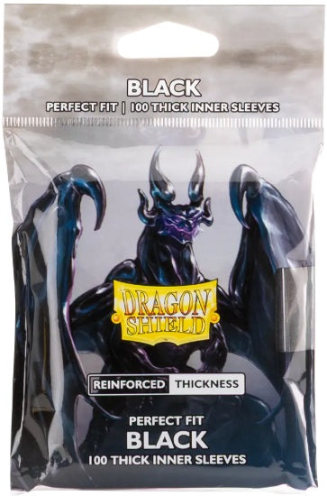 Dragon Shield Perfect Fit Sleeves - THICK Black (100ct)