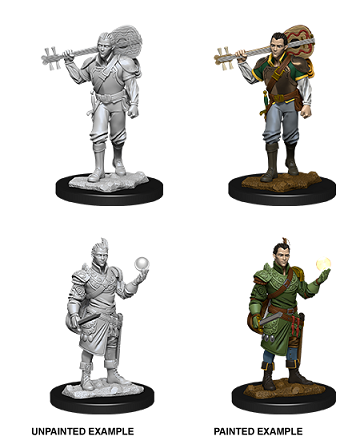 DND UNPAINTED MINIS WV12 MALE HALF-ELF BARD