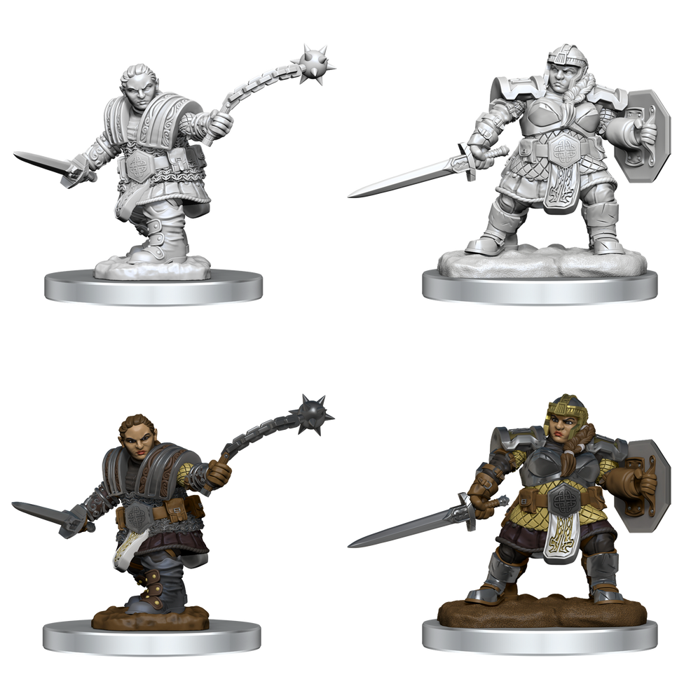 DND UNPAINTED MINIS WV16 DWARF FIGHTER FEMALE