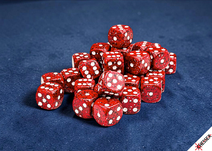 Chessex 12mm D6 Dice Block (36 Dice) *Speckled*