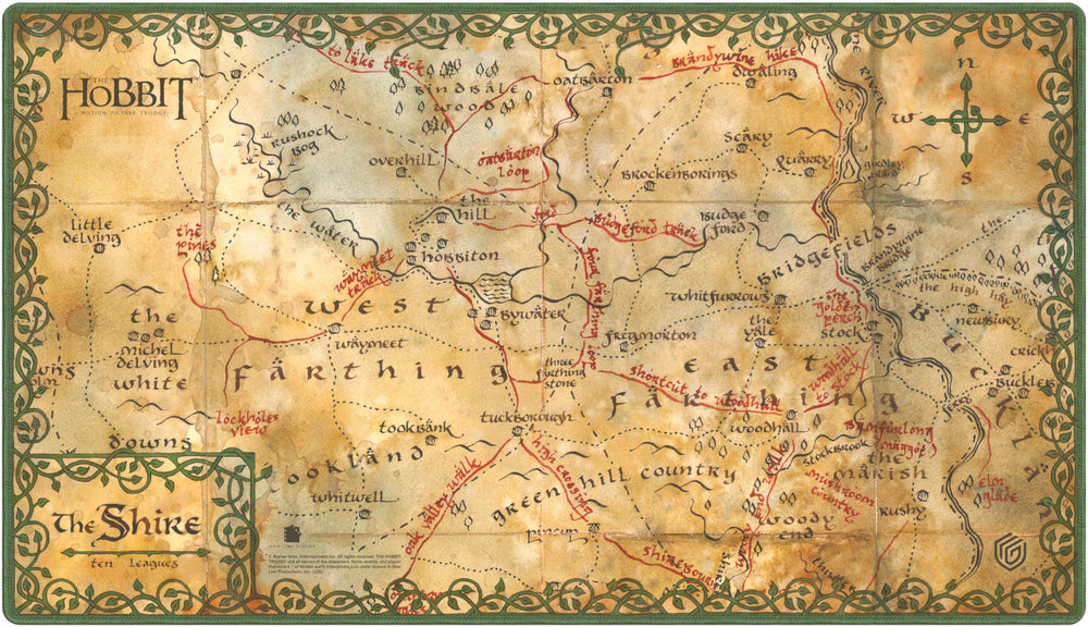 UG PLAYMAT THE HOBBIT MAP