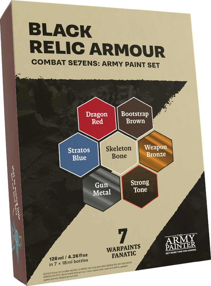 COMBAT SE7ENS: BLACK RELIC ARMOUR PAINT SET