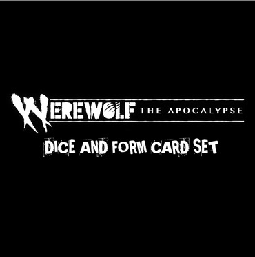 WEREWOLF: APOCALYPSE 5E RPG GAME DICE/FORM CARD