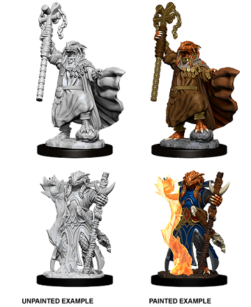 DND UNPAINTED MINIS WV8 FEMALE DRAGONBORN SORCERER