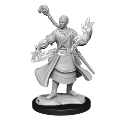 DND UNPAINTED MINIS WV14 HALF-ELF WIZARD MALE