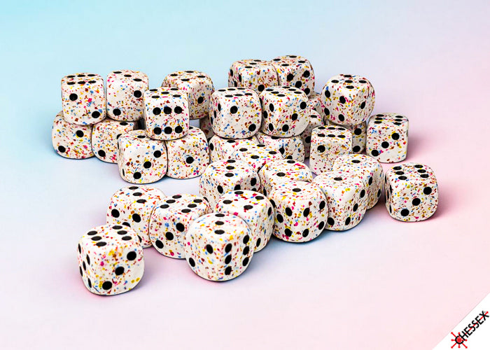 Chessex 12mm D6 Dice Block (36 Dice) *Speckled*