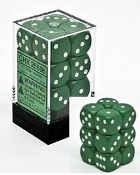 CHESSEX 16MM D6 DICE BLOCK (12 DICE) - OPAQUE