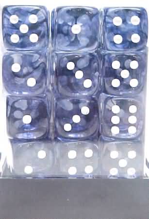 Chessex 12mm D6 Dice Block (36 Dice) *Nebula*