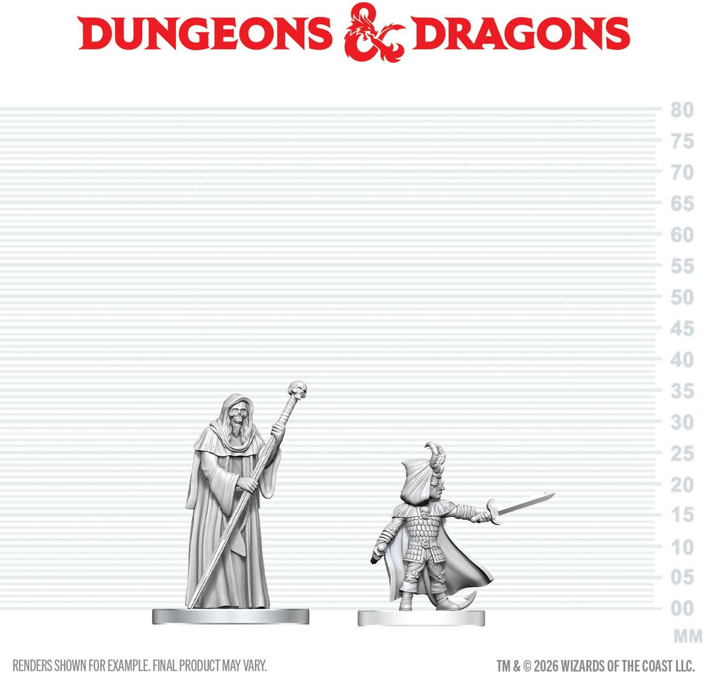 DND UNPAINTED MINIS WV29 CULTIST OF BHAAL & CULTIST OF MYRKUL