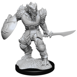 DND UNPAINTED MINIS WV15 DRAGONBORN FIGHTER MALE