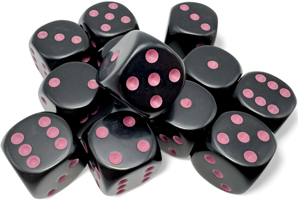 CHESSEX 16MM D6 DICE BLOCK (12 DICE) - OPAQUE