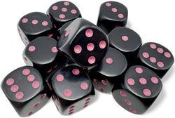 CHESSEX 16MM D6 DICE BLOCK (12 DICE) - OPAQUE