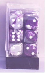 CHESSEX 16MM D6 DICE BLOCK (12 DICE) - GEMINI