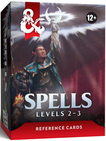 DND RPG REFERENCE CARDS SPELLS 2 (LEVELS 2-3)