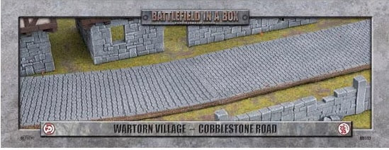 BATTLEFIELD IN A BOX: WARTORN VILLAGE COBBLE ROAD