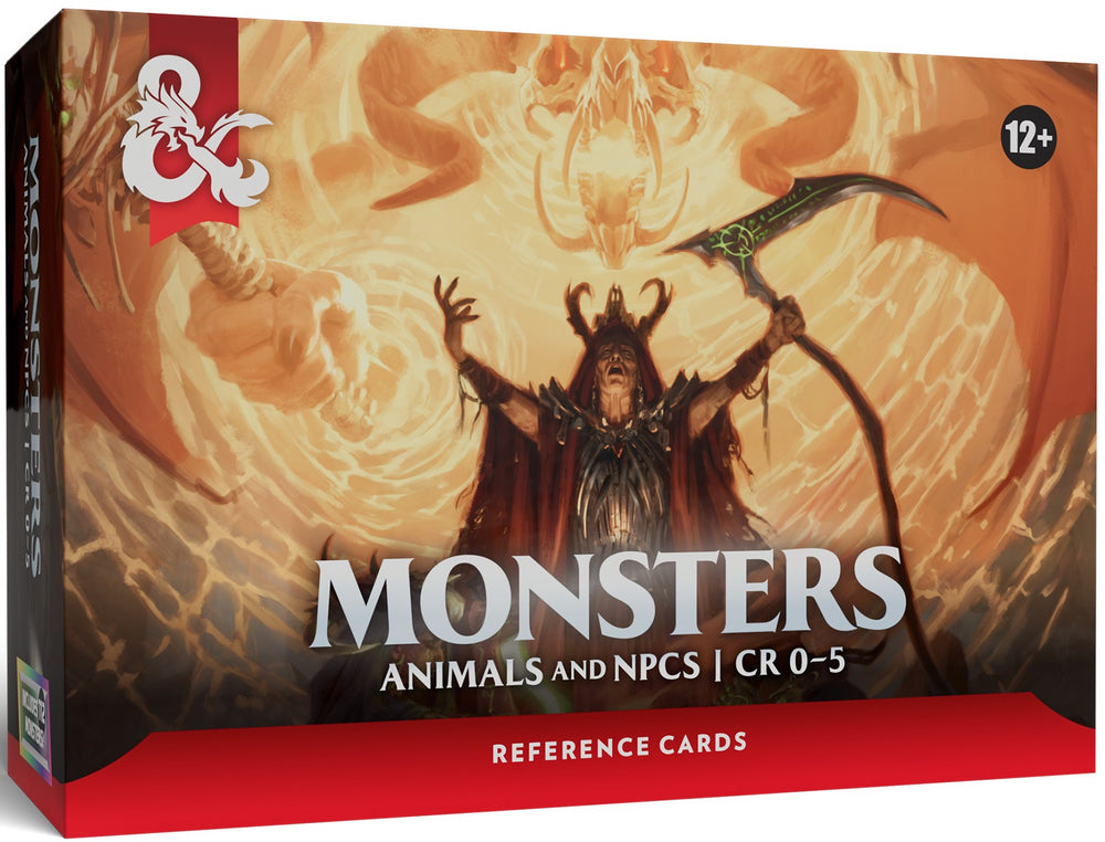 DND RPG REFERENCE CARDS MONSTERS ANIMALS AND NPCS
