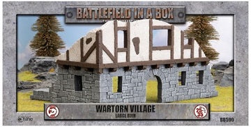 BATTLEFIELD IN A BOX: WARTORN VILLAGE LARGE RUIN