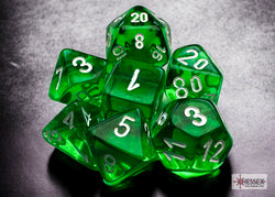 CHESSEX 7-DIE SET *Translucent* MINI