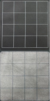 MEGAMAT 1" SQUARE REVERSIBLE BLACK-GREY 34.5"X48"