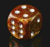 CHESSEX 16MM D6 DICE BLOCK (12 DICE) - GLITTER