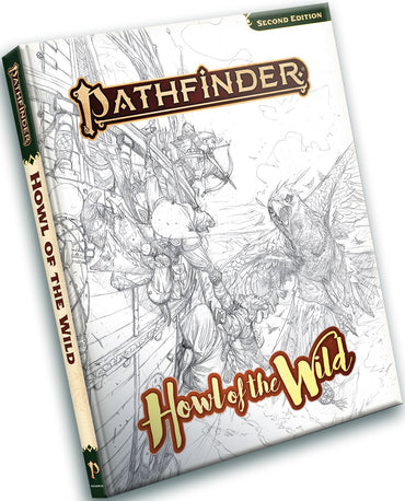 PATHFINDER 2E HOWL OF THE WILD SKETCH COVER ED