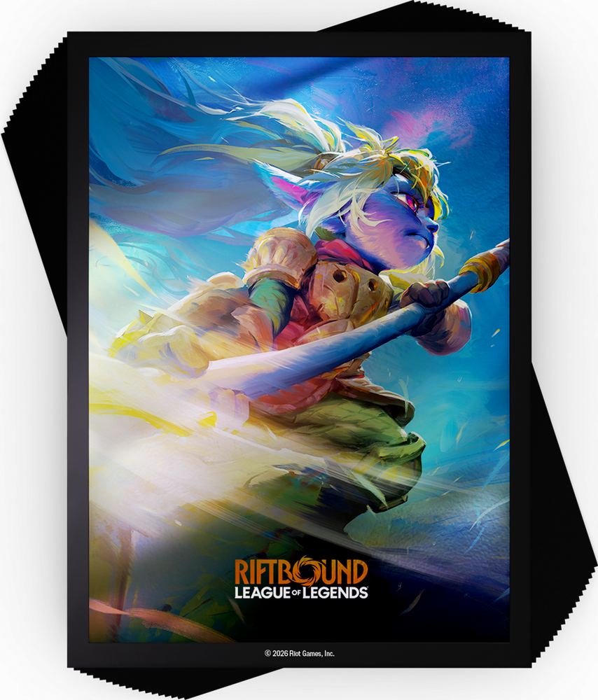 RIFTBOUND LEAGUE OF LEGENDS TCG UNLEASHED ART SLEEVES 100ct