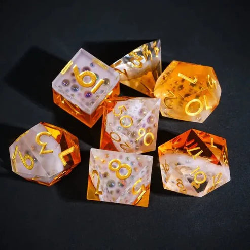 Nerd Gear The Brewmaster’s Bounty – 7pc Handmade Sharp Edge Resin Dice Set