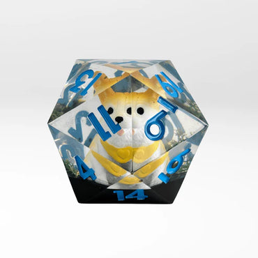 Nerd Gear The Corgi Caprice - 55mm Handmade Resin D20 Dice