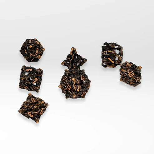 Nerd Gear The Dragon Nest - 7pc Hollow Metal Dice Set