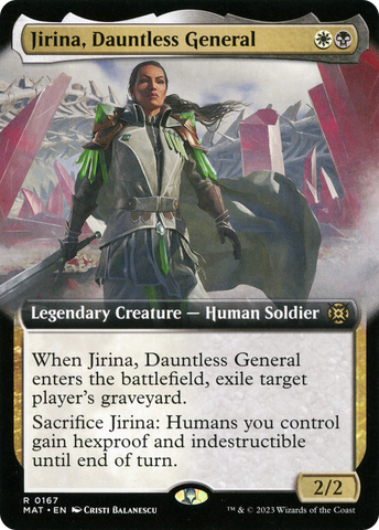 Jirina, Dauntless General (Extended Art) [March of the Machine: The Aftermath]
