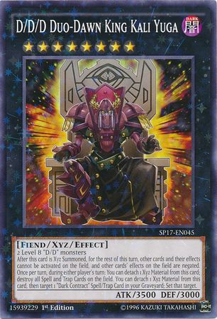D/D/D Duo-Dawn King Kali Yuga (Starfoil) [SP17-EN045] Starfoil Rare