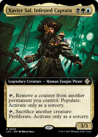 Xavier Sal, Infested Captain (Extended Art) [The Lost Caverns of Ixalan Commander]
