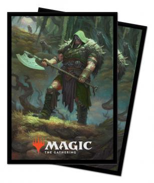 Throne of Eldraine Garruk, Cursed Huntsman Standard Deck Protector sleeves 100ct for Magic: The Gathering