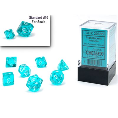 CHESSEX 7-DIE SET *Translucent* MINI