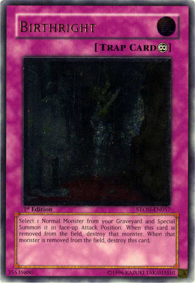 Birthright (UTR) [STON-EN057] Ultimate Rare