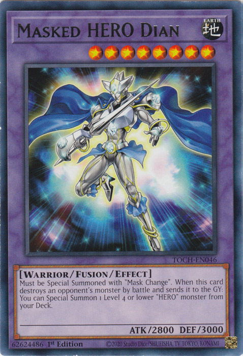 Masked HERO Dian [TOCH-EN046] Rare