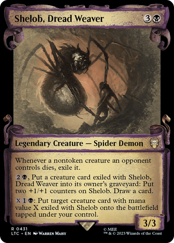 Shelob, Dread Weaver [The Lord of the Rings: Tales of Middle-Earth Commander Showcase Scrolls]