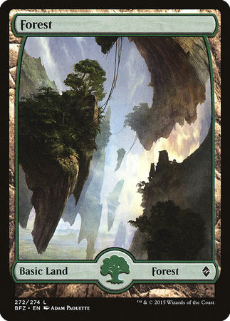 Forest (272) - Full Art [Battle for Zendikar]