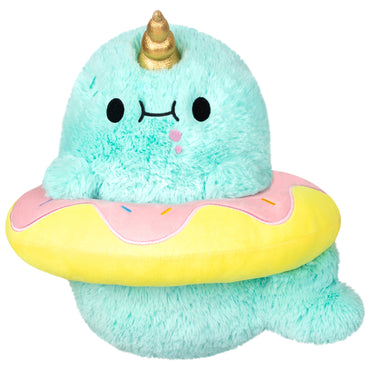 Mini Squishable Sparkles the Narwhal in Donut