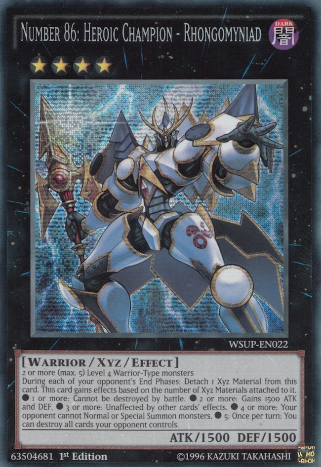 Number 86: Heroic Champion - Rhongomyniad [WSUP-EN022] Prismatic Secret Rare